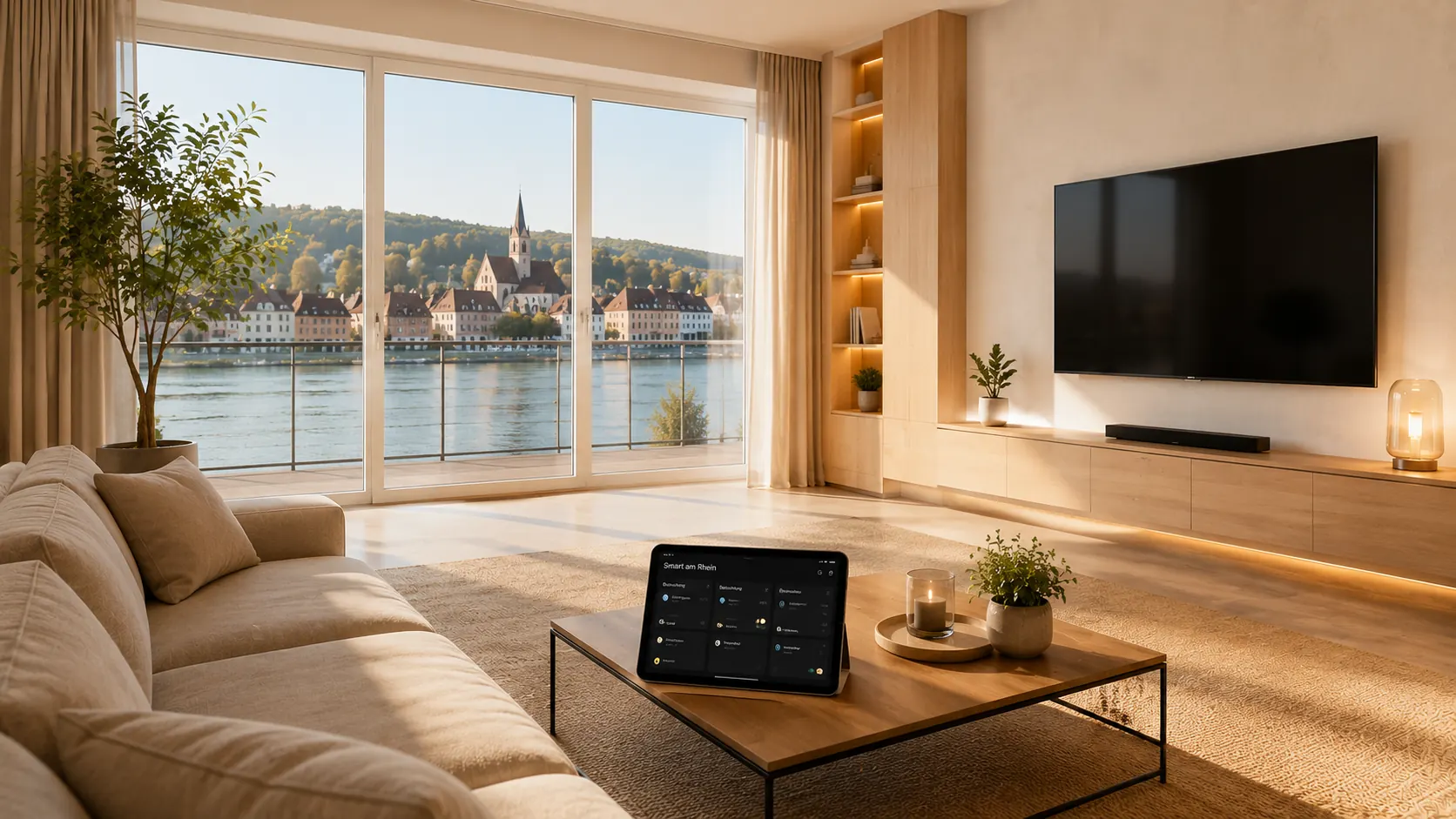 Eigentumswohnung mit Smart Home Tablet – Smart am Rhein
