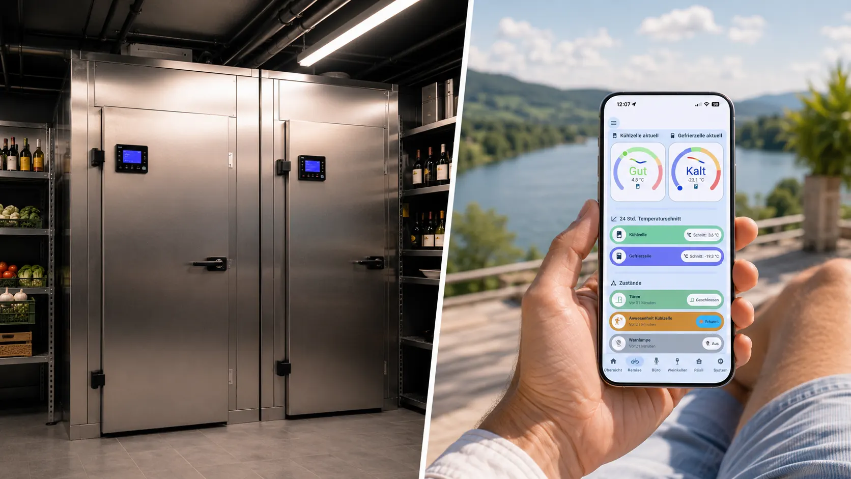 Smart Home Kontrolle und Sicherheit für Gastronomie – Smart am Rhein